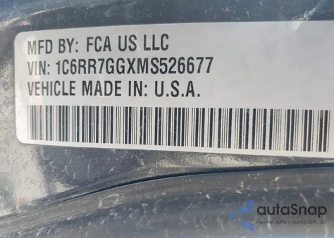 2021 Ram 1500 Classic Warlock 4X4 6'4 Box from USA, damaged, VIN 1C6RR7GGXMS526677